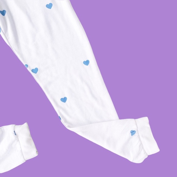 Chaser White Joggers Lounge Pants Tiny Hearts New - Picture 4 of 6